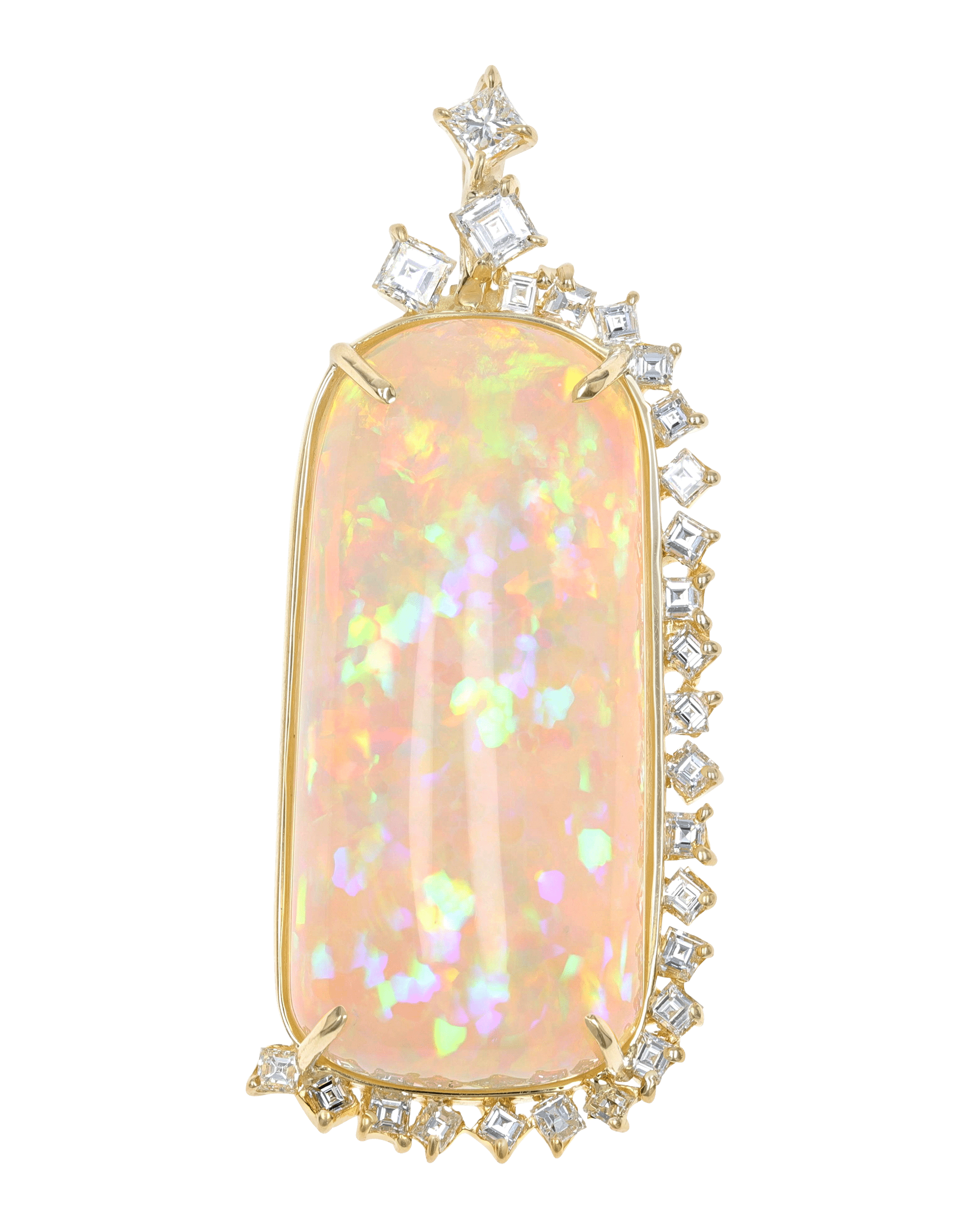 Opal Pendant Necklace in Sterling Silver | Ruby & Oscar