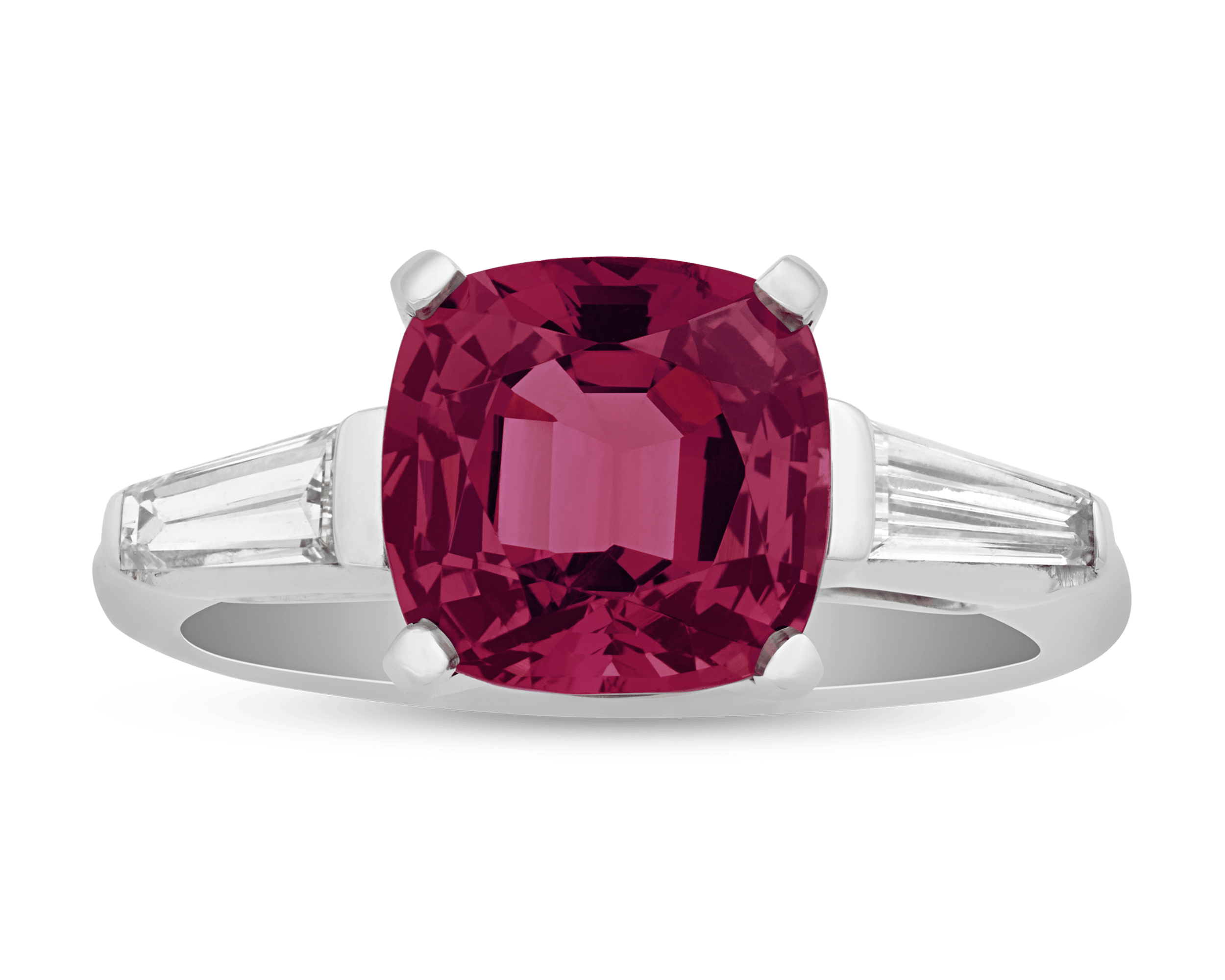 Red Spinel Ring, 3.27 Carats