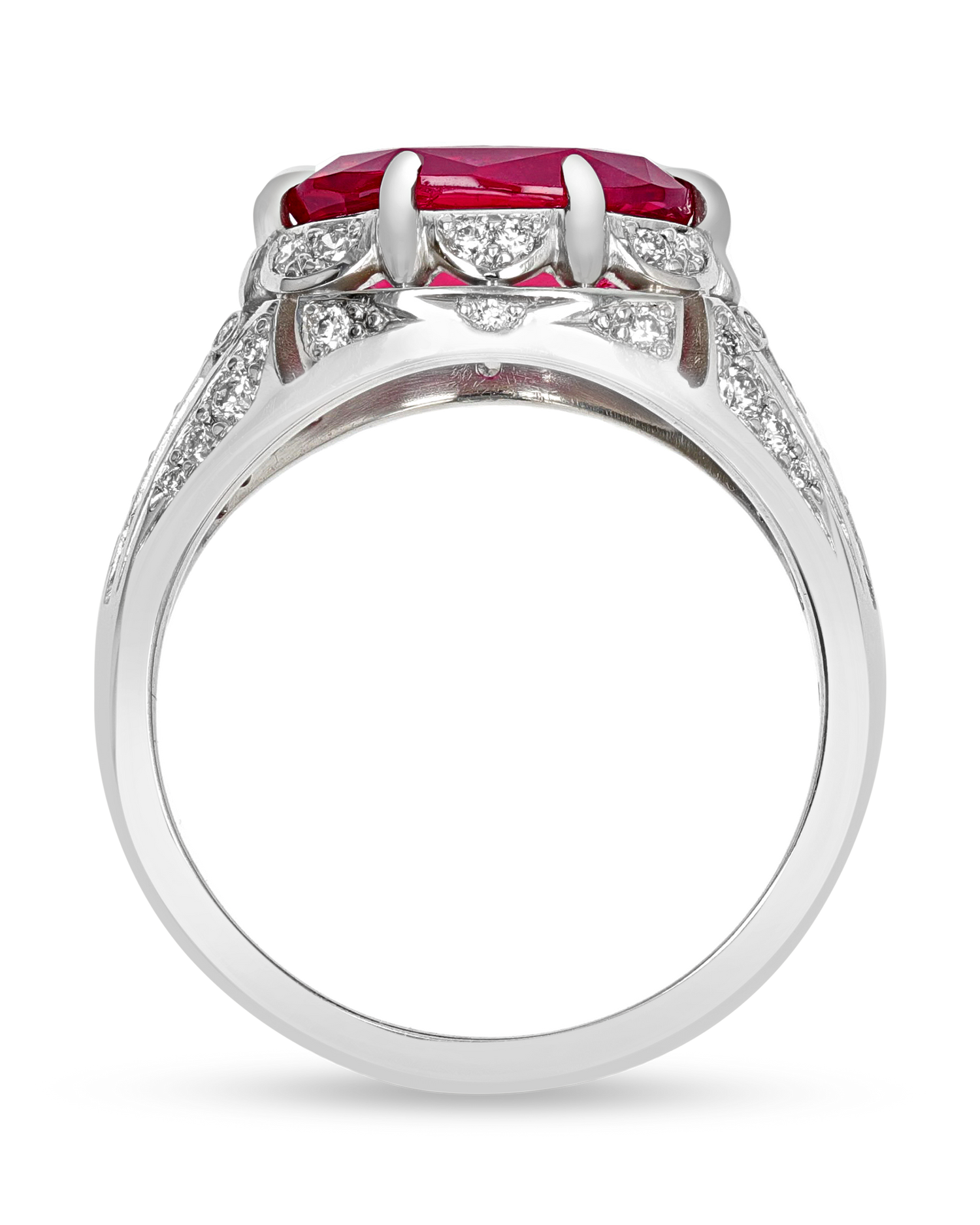 Oval Ruby Ring, 3.00 Carats