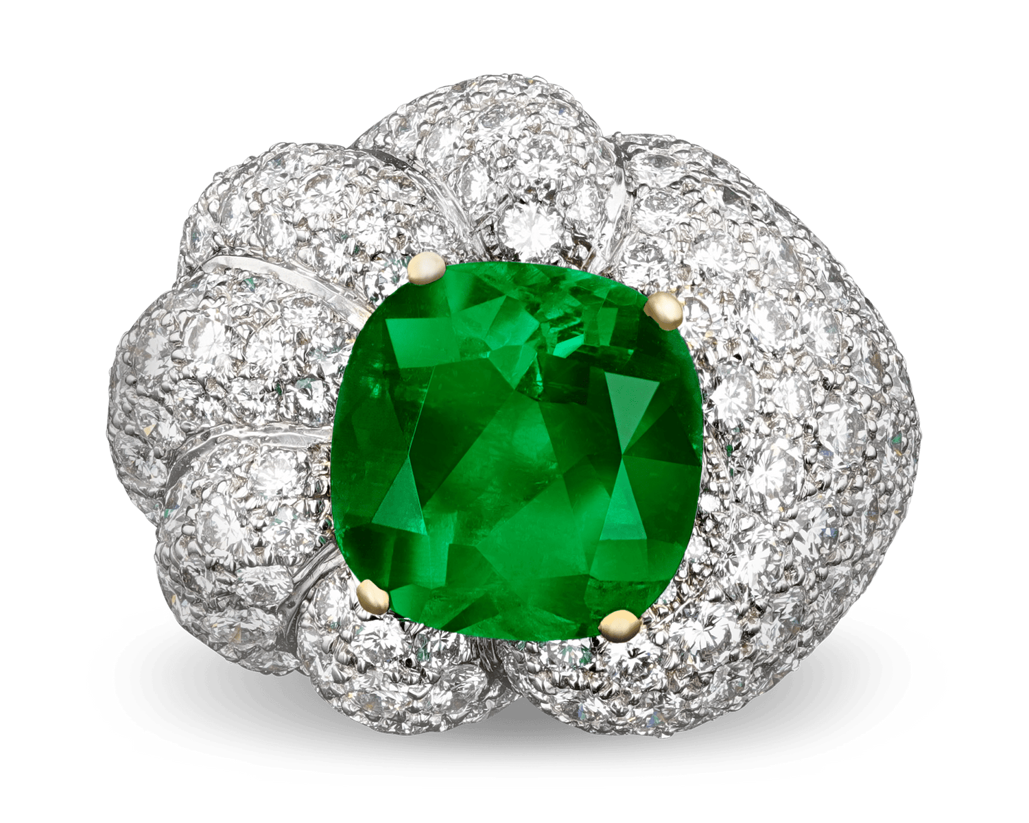 Colombian Emerald and Diamond Ring