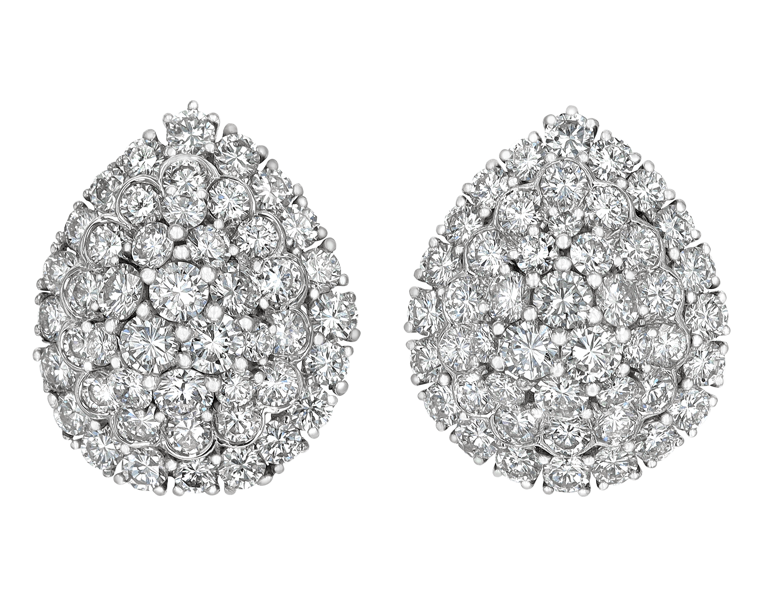 David Webb Diamond Earrings, 15.00 Carats