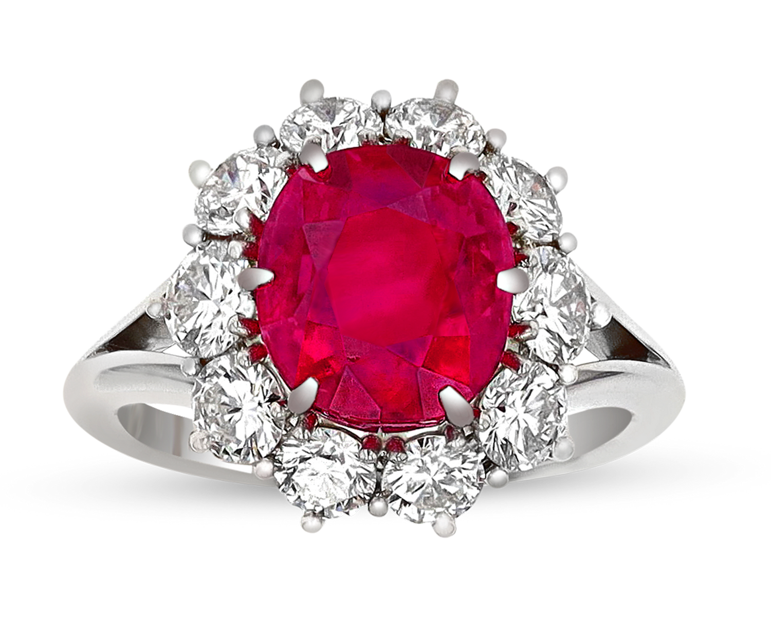 Burma Ruby Ring, 4.34 Carats