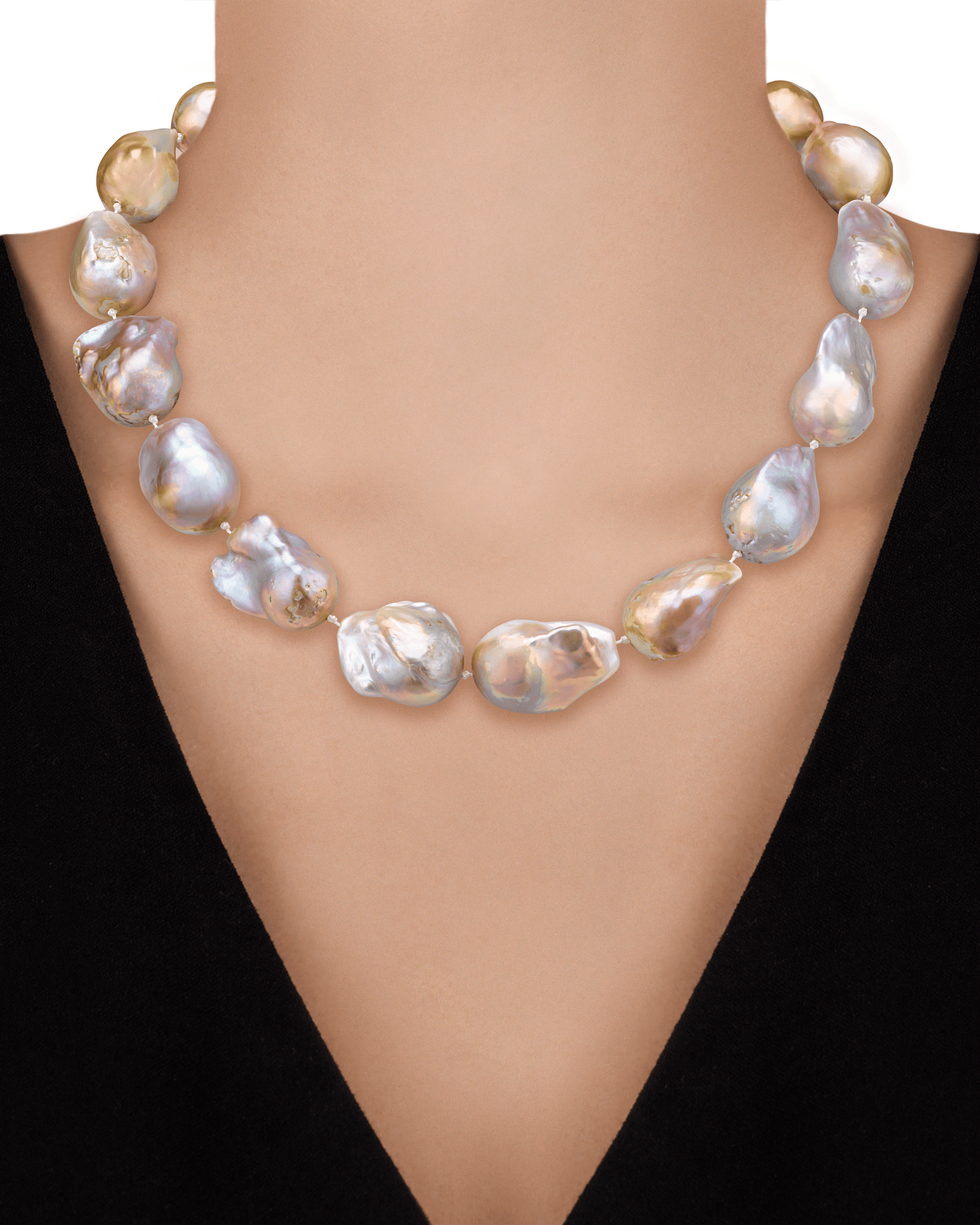 Yangtze Fireball Pearl Necklace
