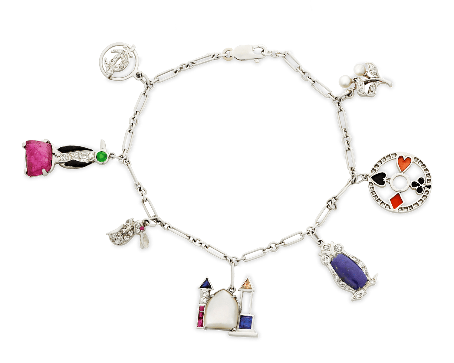 Art Deco Charm Bracelet