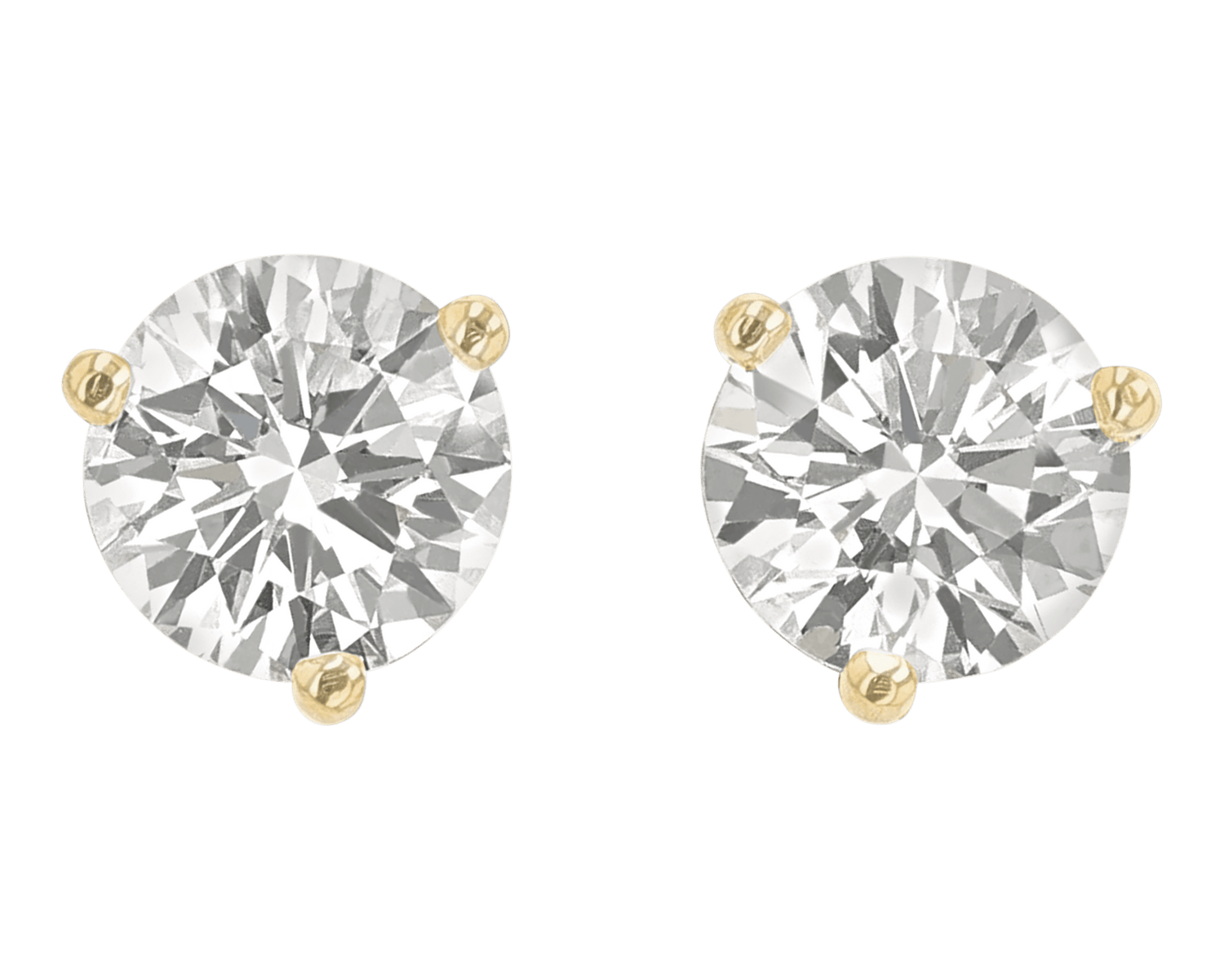 Diamond Earring Studs, 2.11 Carats
