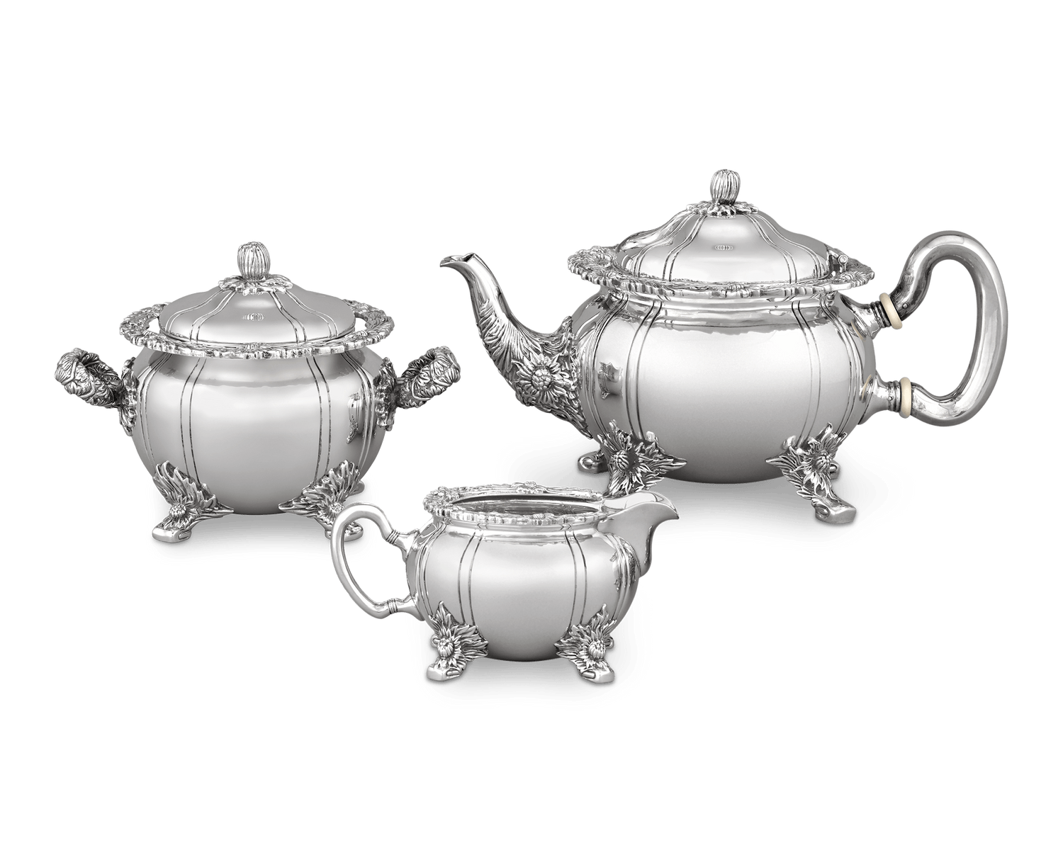 Tiffany & Co. Chrysanthemum Tea Set, 4 Pieces