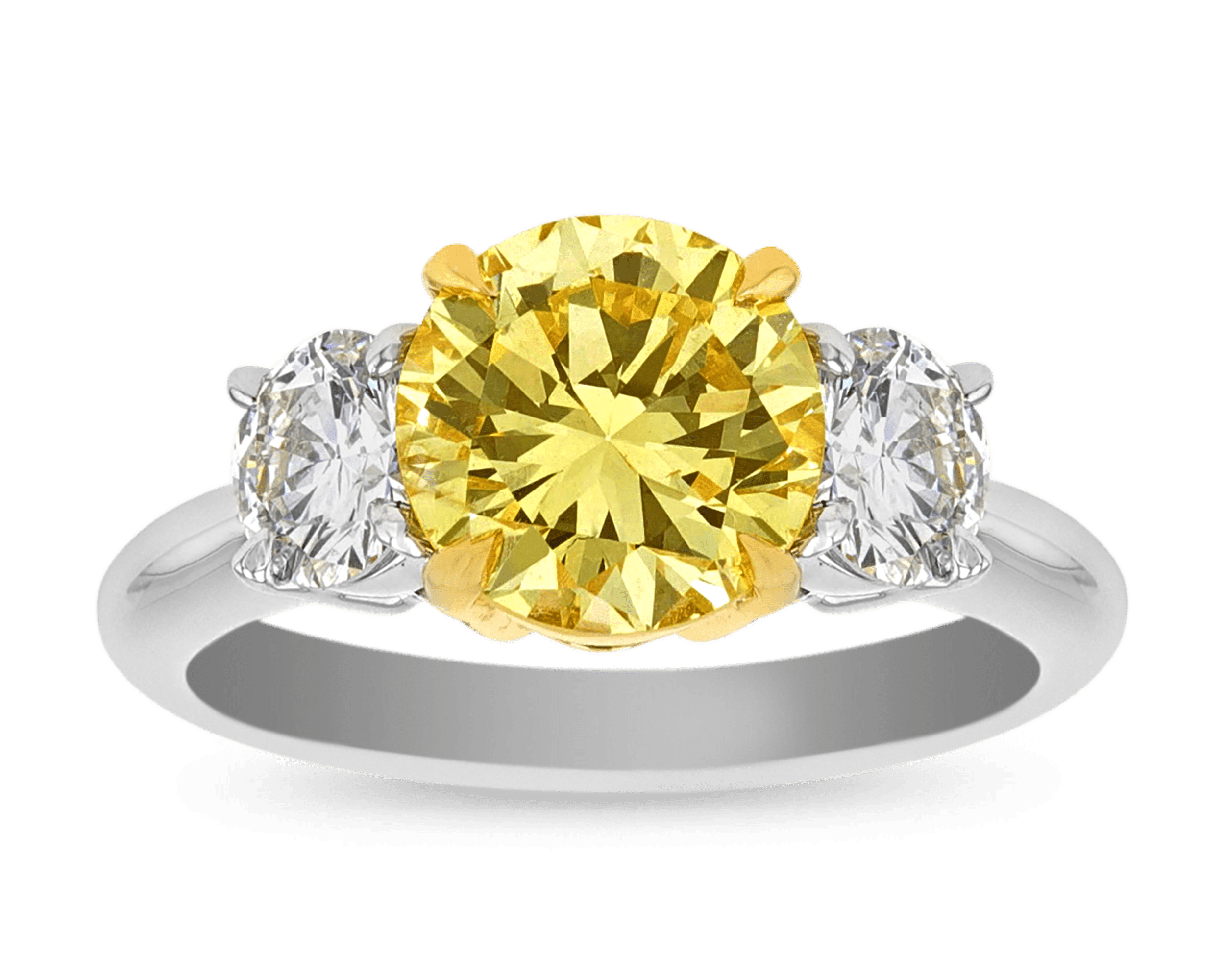 Fancy Yellow Diamond Ring, 1.96 Carats