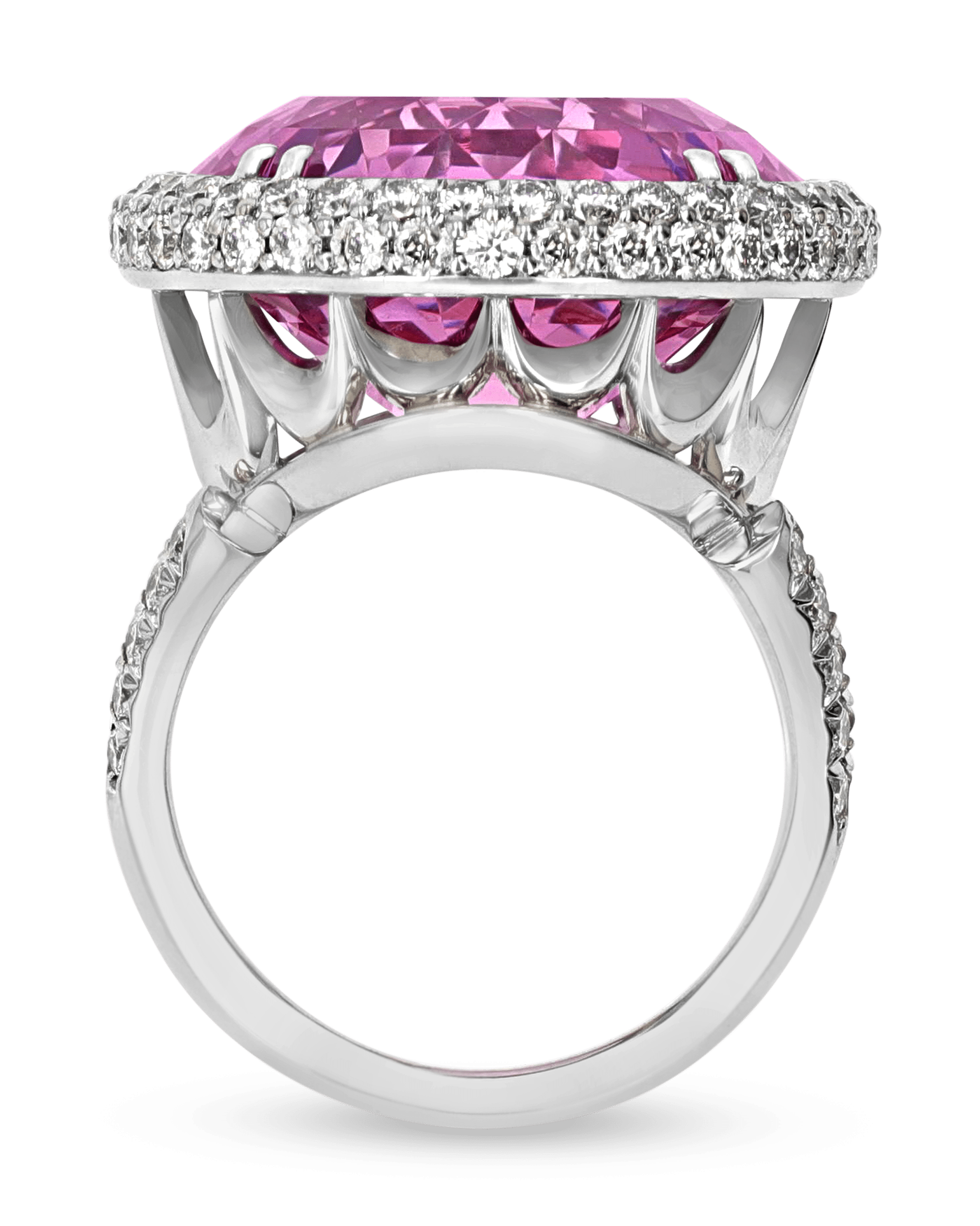 14K Yellow Gold Pink Topaz & Diamond Ring – The Jewelry Exchange of Maryland