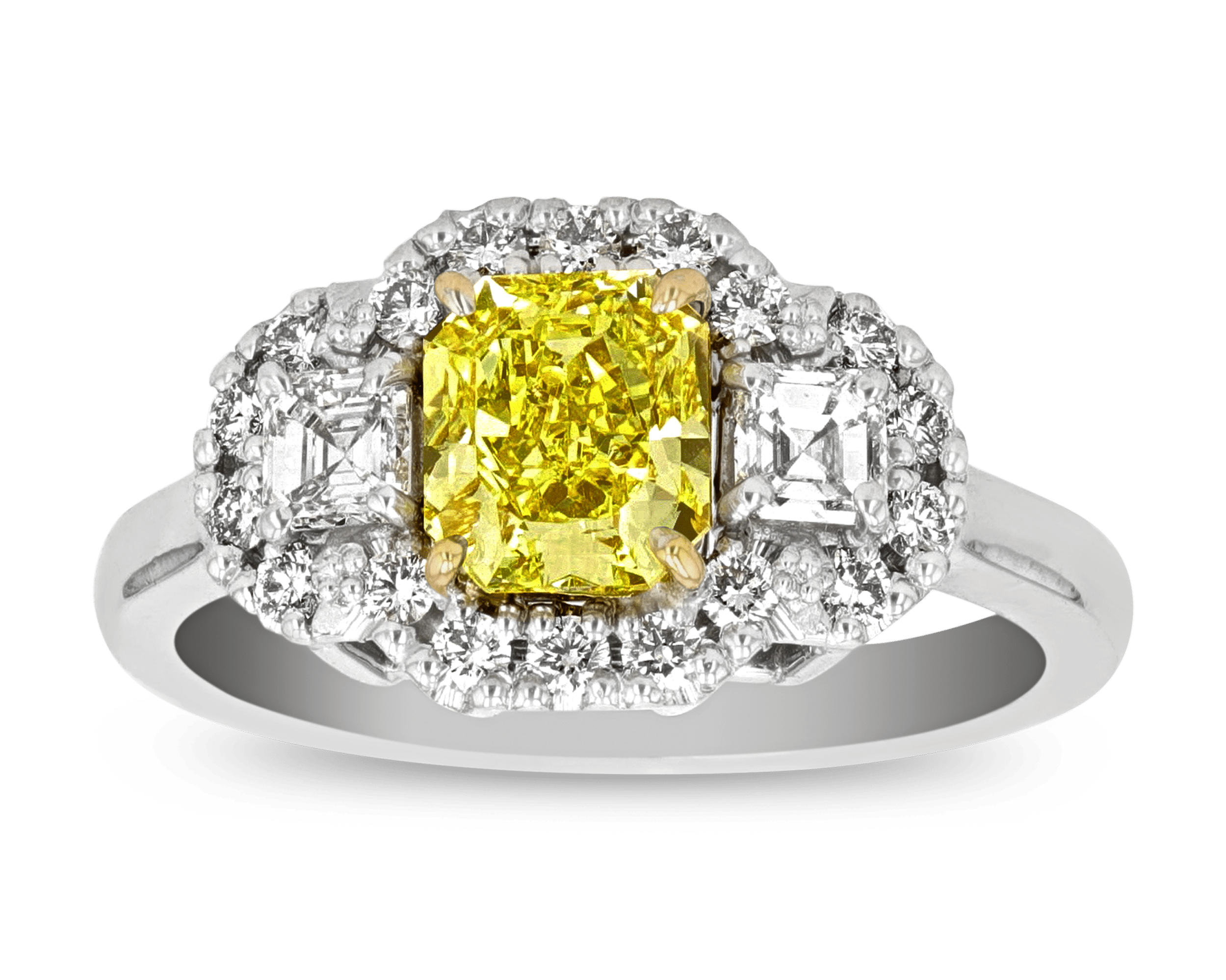 Fancy Vivid Yellow Diamond Ring, 1.20 Carats | M.S. Rau