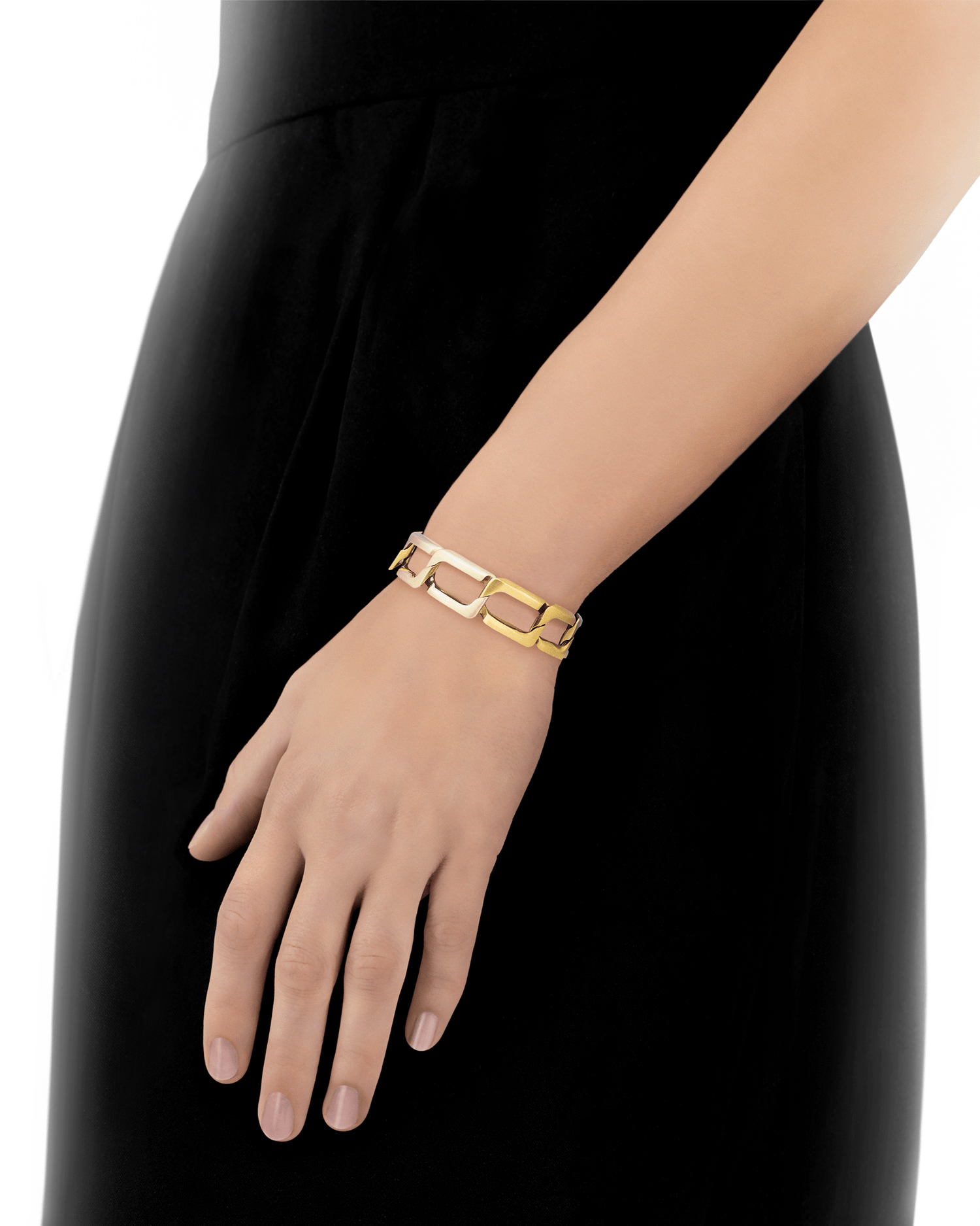 Bulgari Multi-Toned Gold Link Bracelet