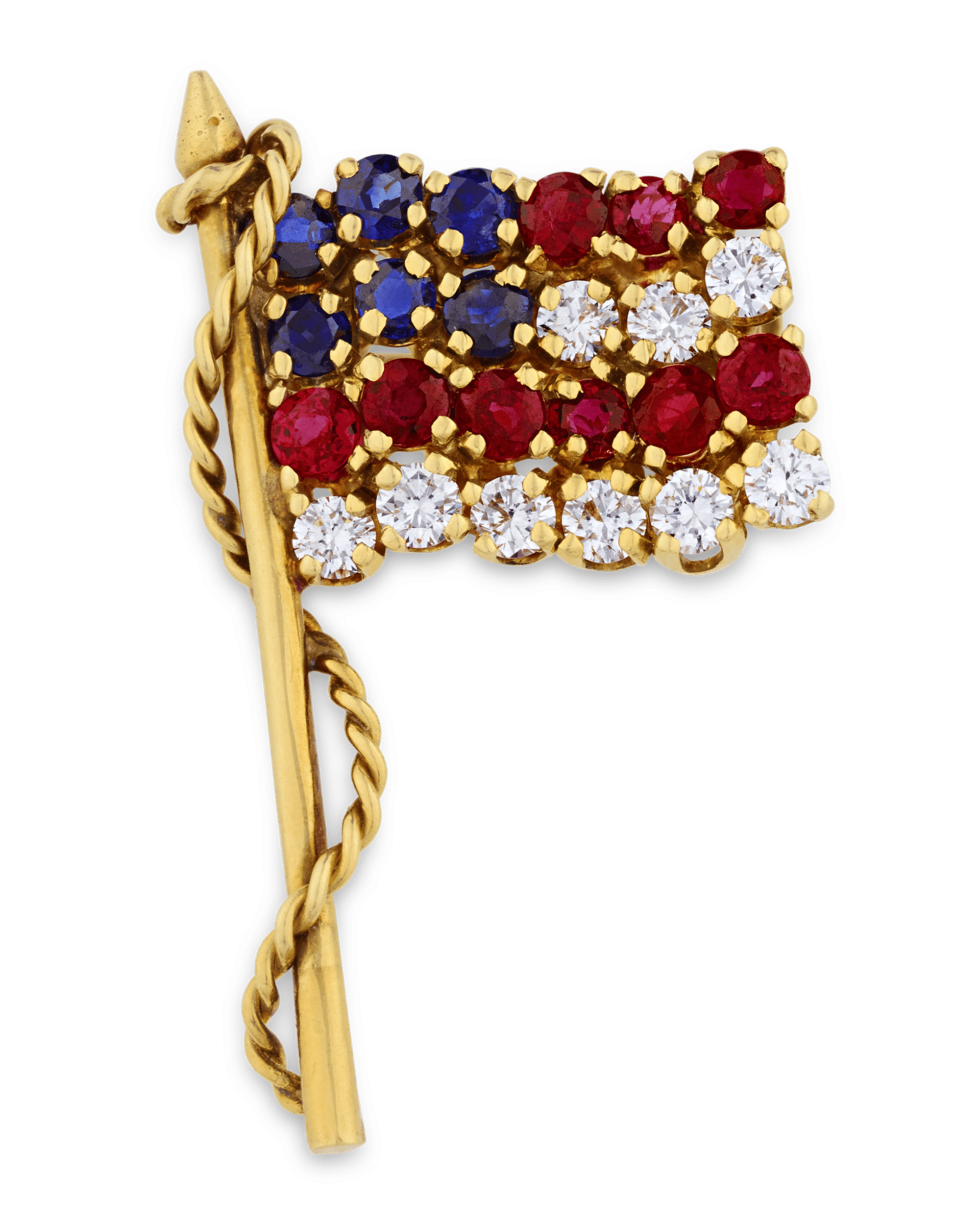 American Flag Brooch by Van Cleef & Arpels