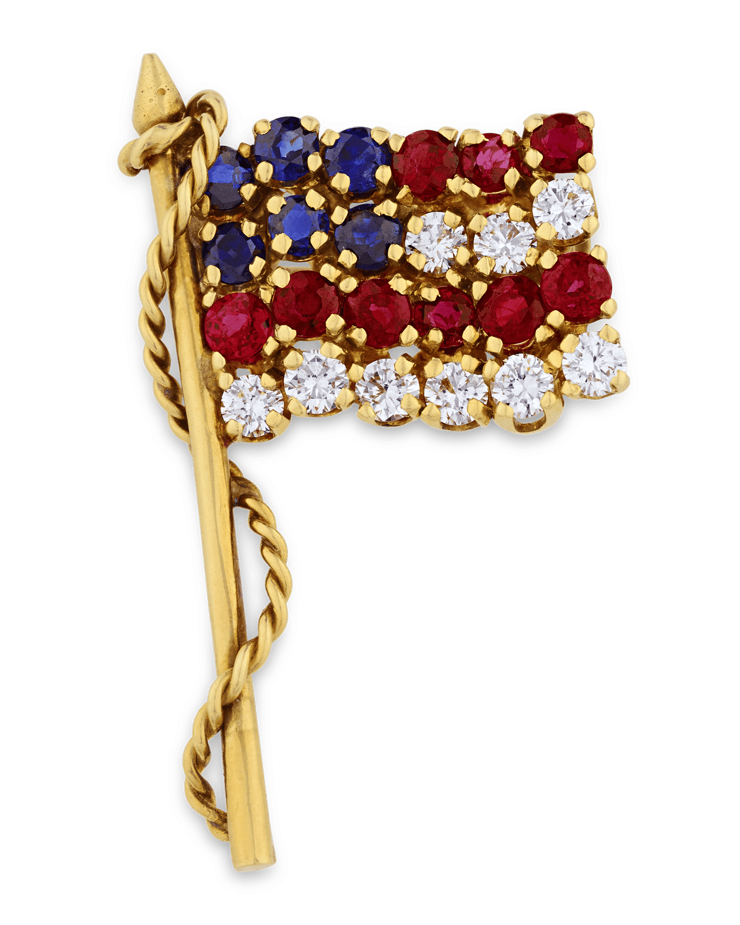 American Flag Brooch by Van Cleef & Arpels