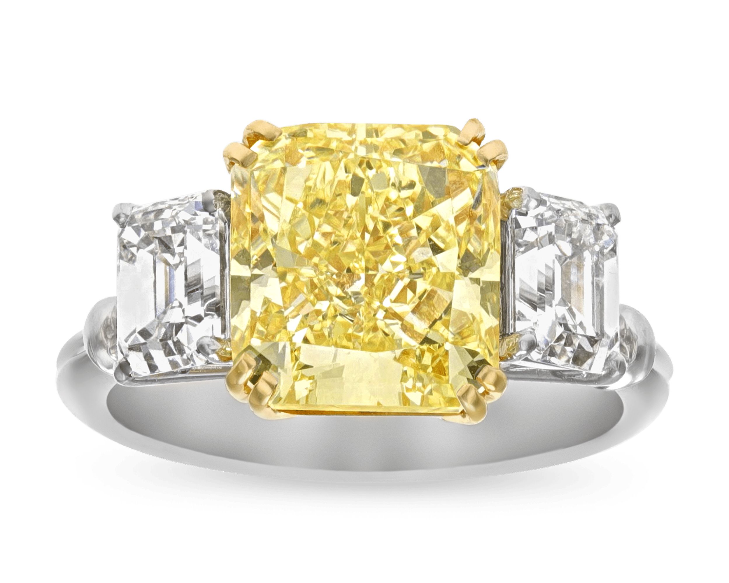 Fancy Yellow Diamond Engagement Ring 7.34 Carat GIA Certified – TMW Jewels  Co.