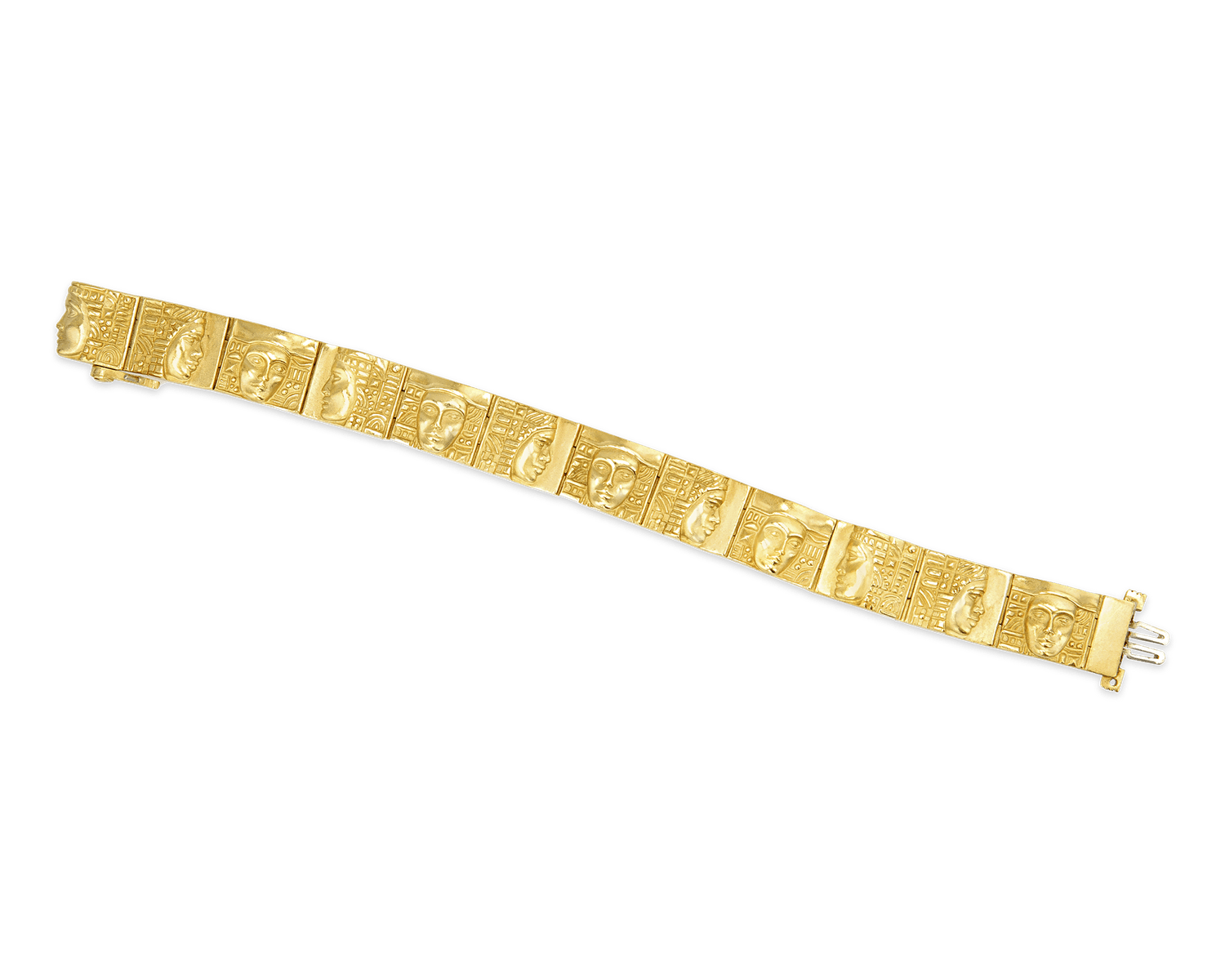 Gold Central American Motif Bracelet by Kieselstein-Cord