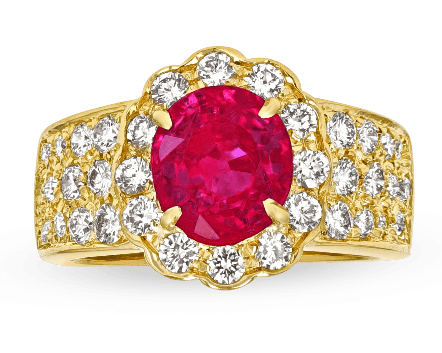 Untreated Ruby Ring, 2.33 Carats