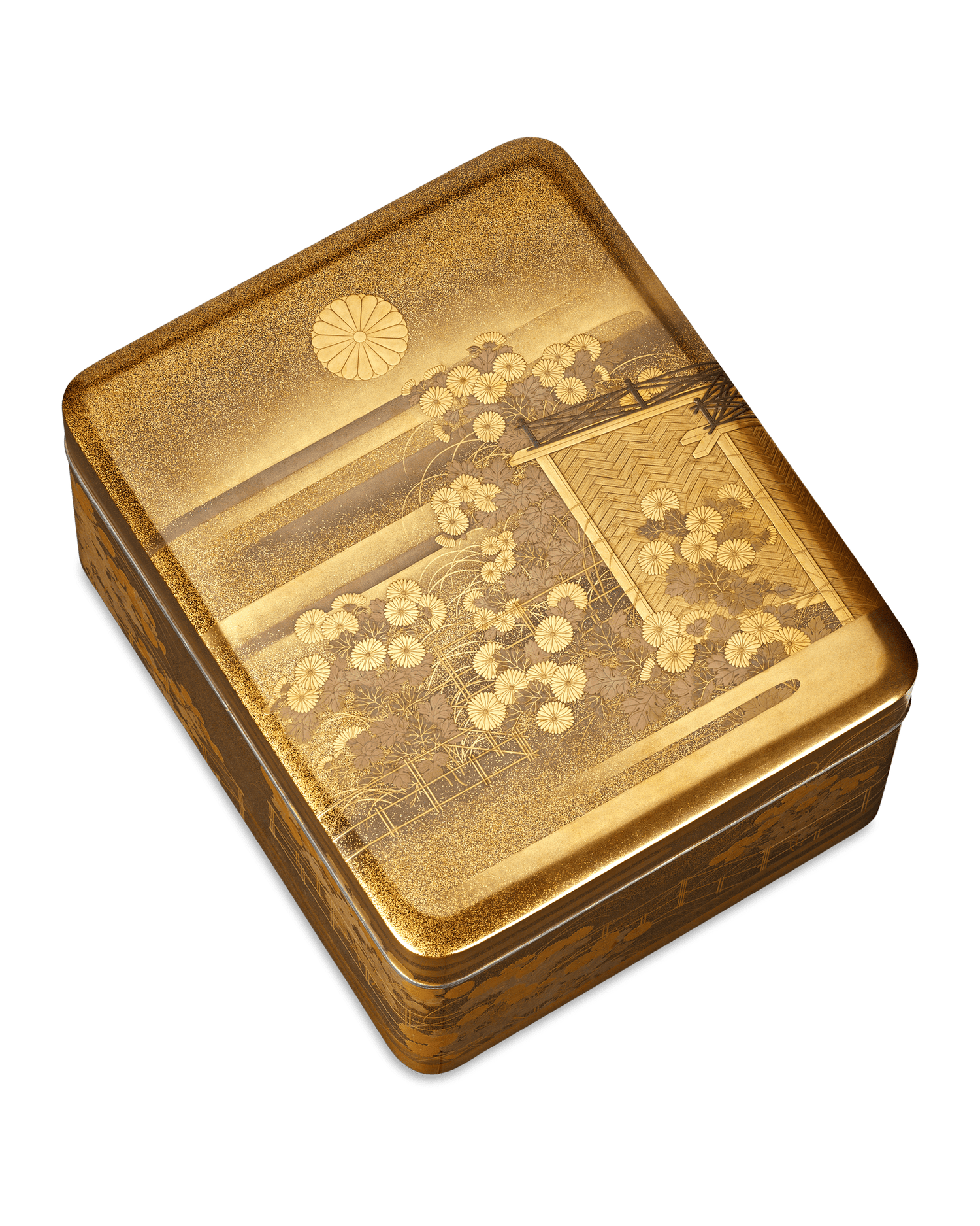 Japanese Maki-e Lacquer Box for Emperor