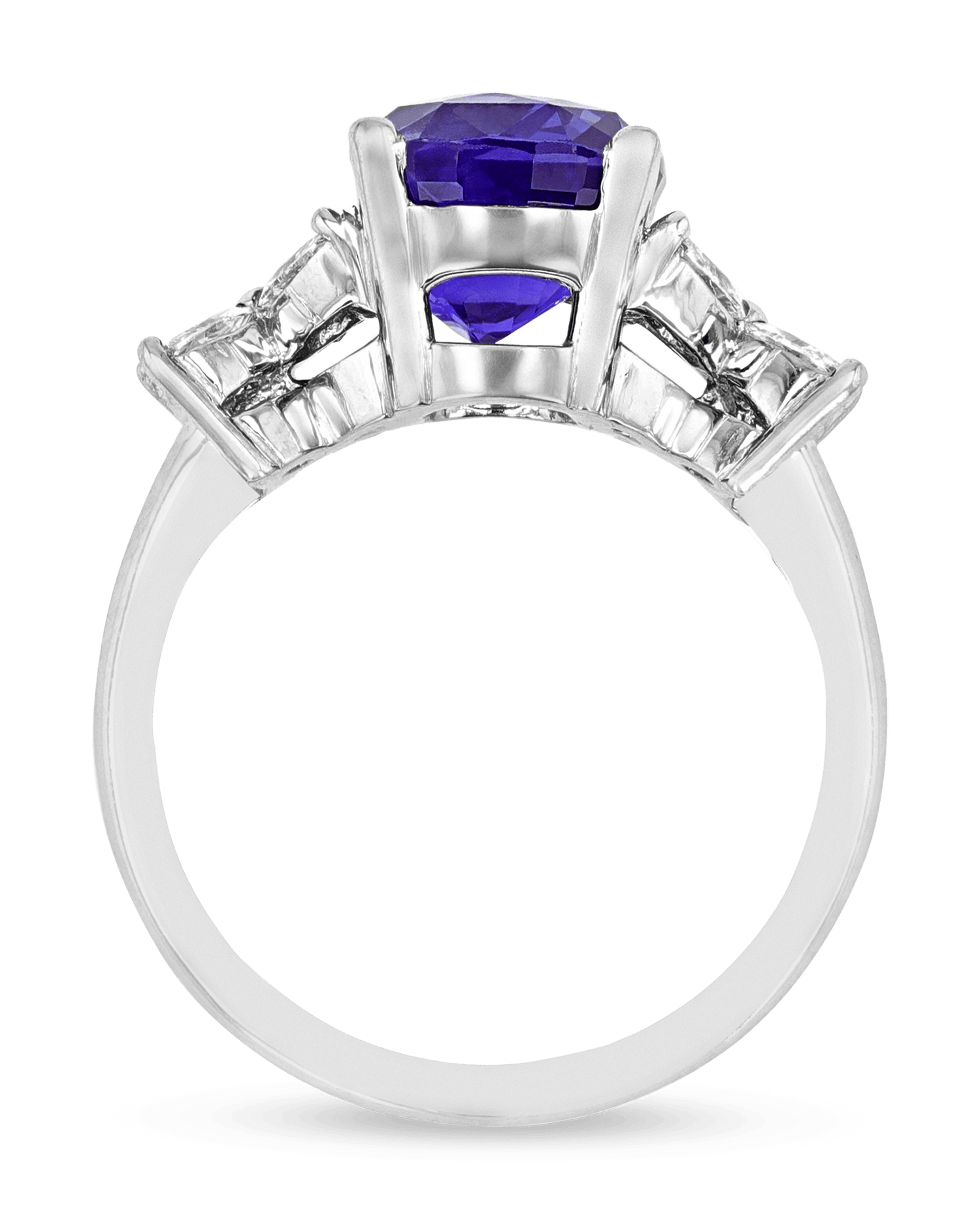 Color-Change Sapphire Ring, 4.83 Carats