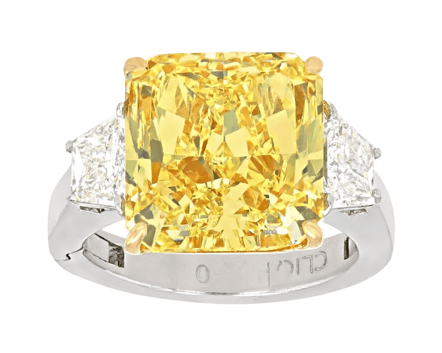 Fancy Yellow Diamond Ring, 7.07 carats