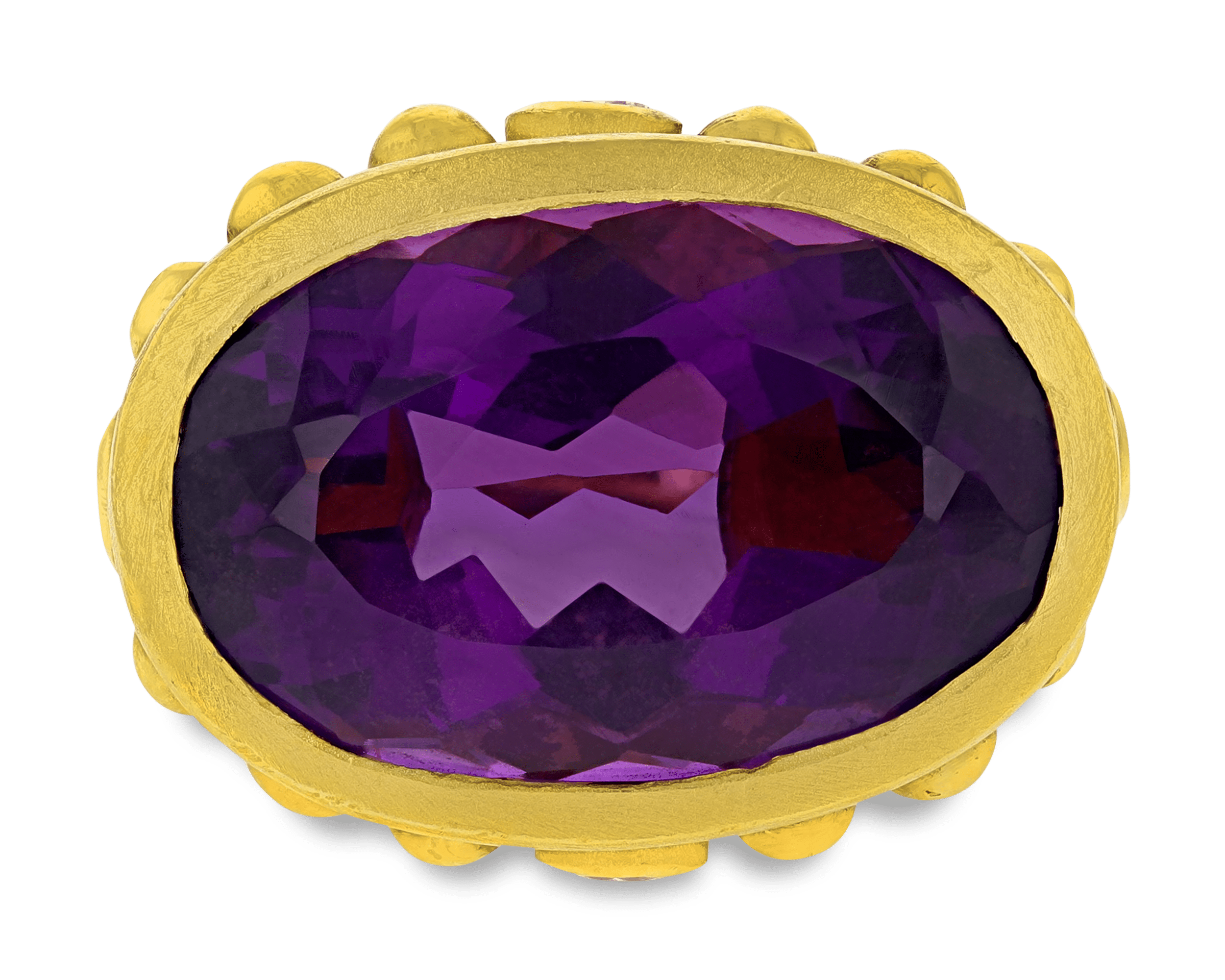Amethyst Dome Ring, 30.00 Carats