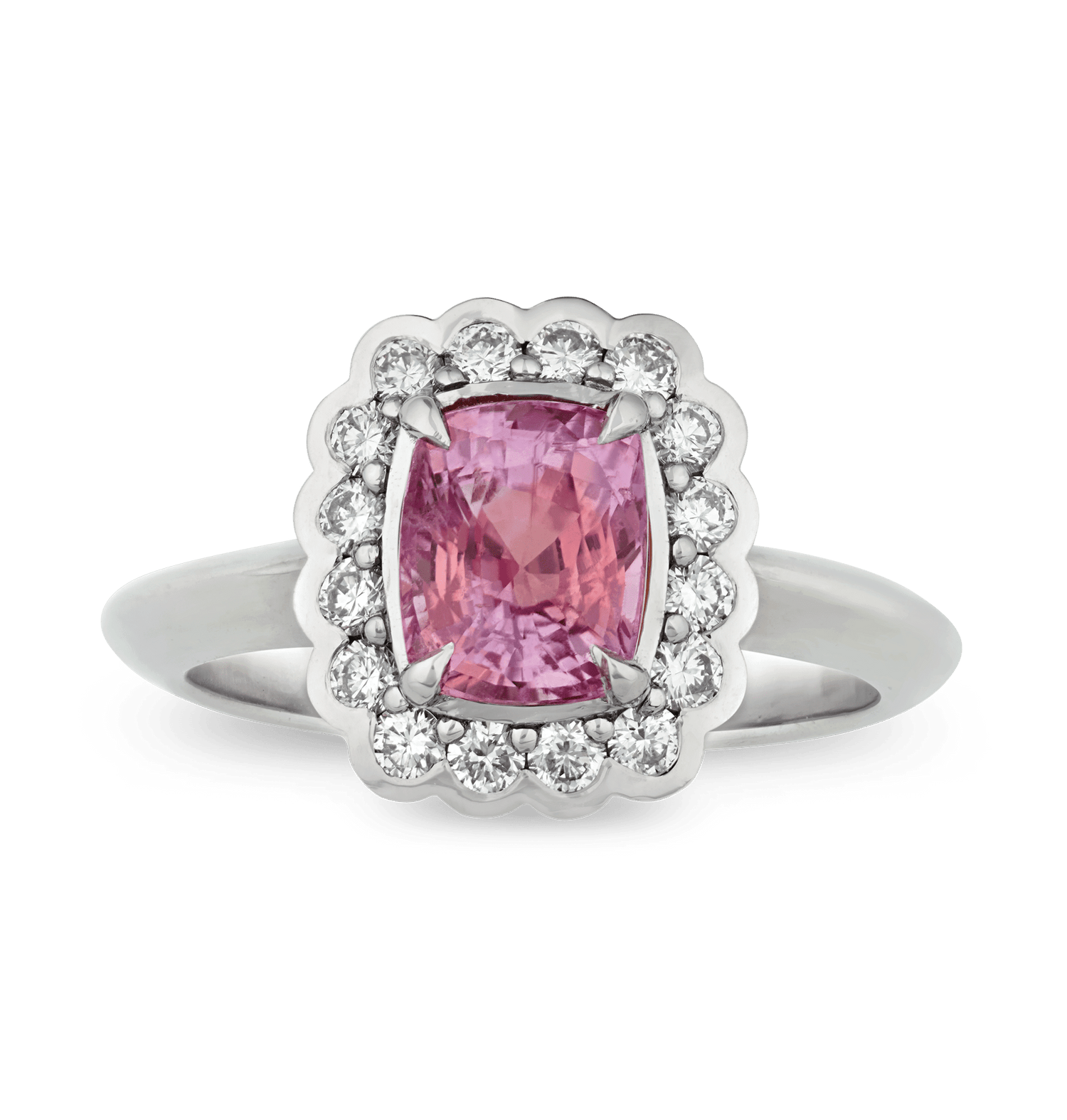 Padparadscha Sapphire Ring, 2.04 Carats