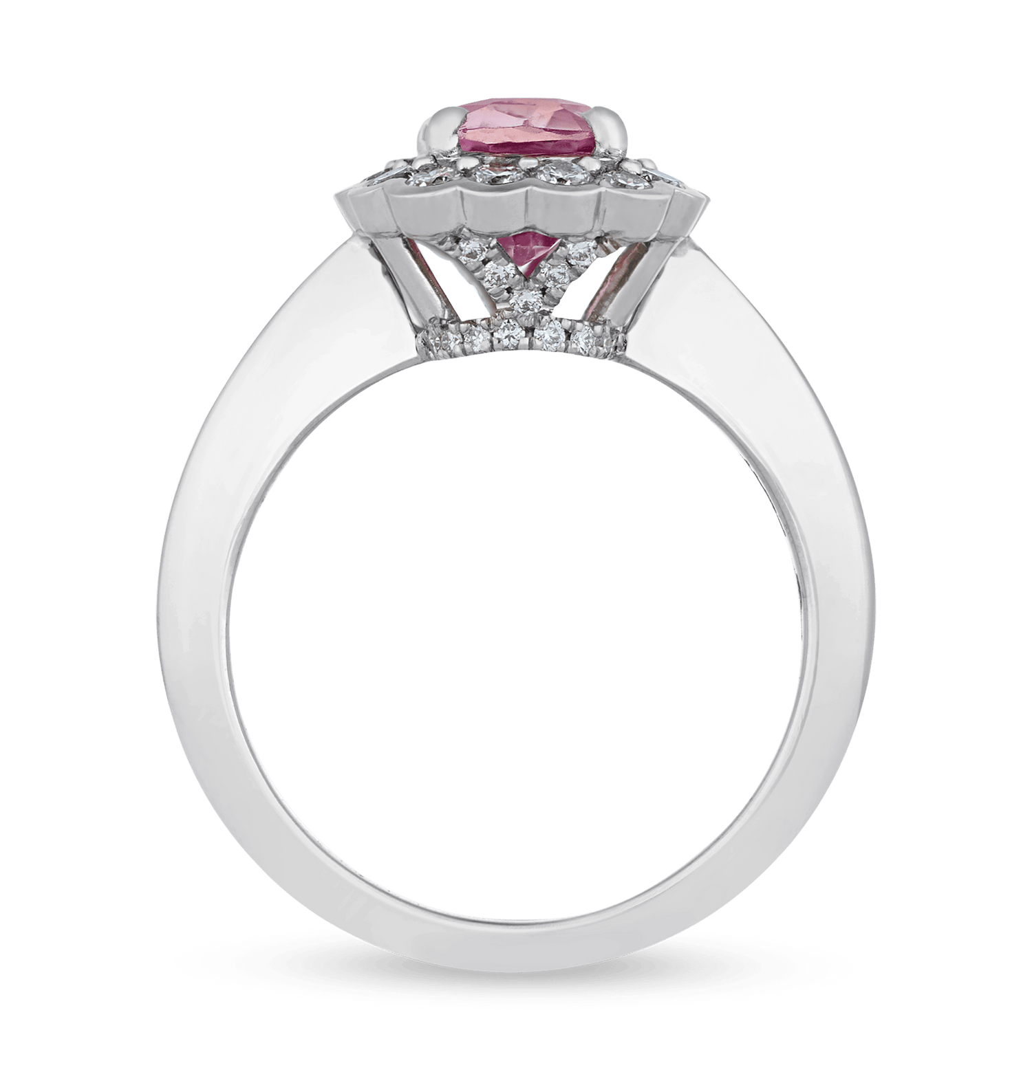 Padparadscha Sapphire Ring, 2.04 Carats