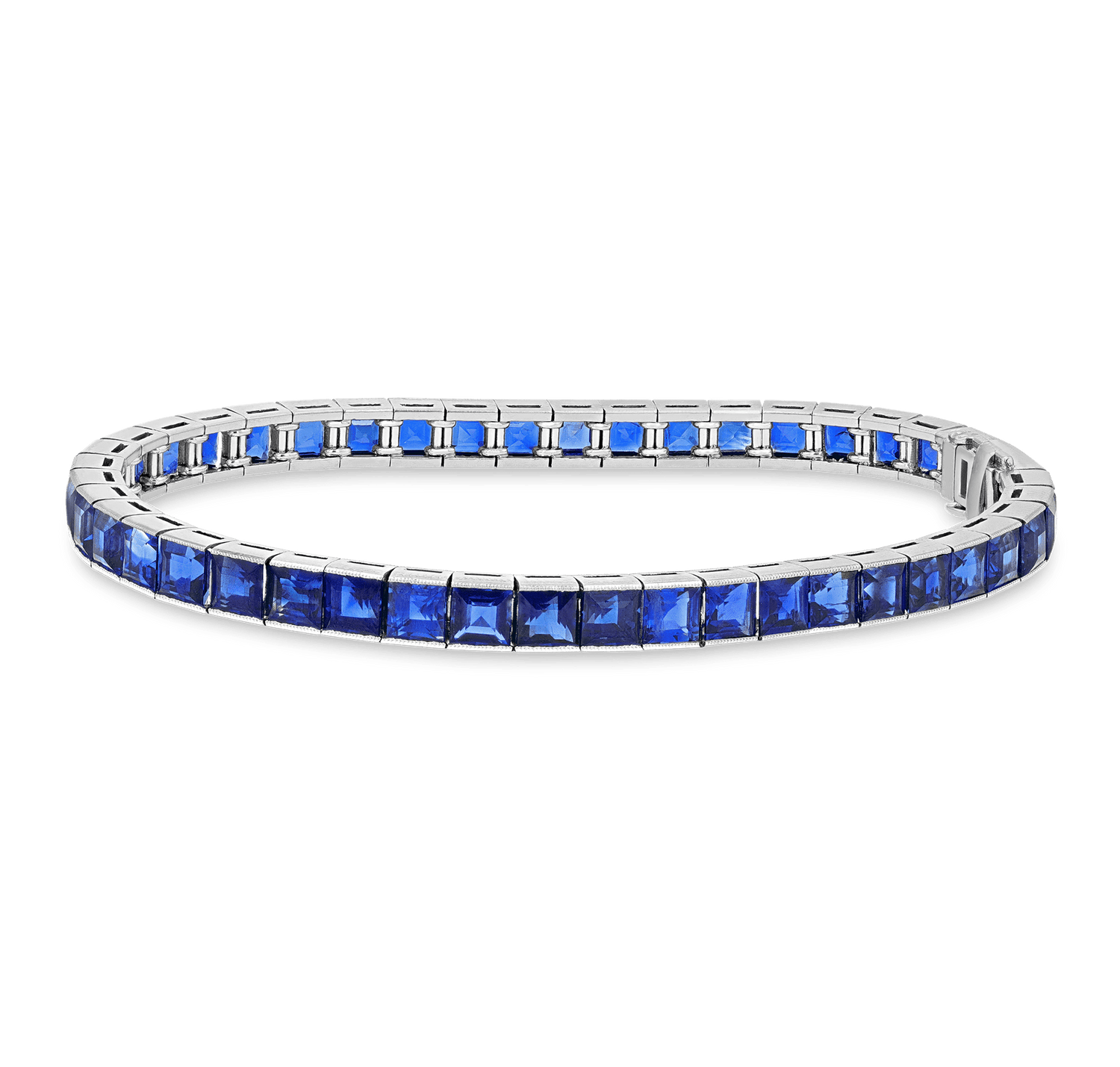 Sapphire Line Bracelet, 22.50 Carats