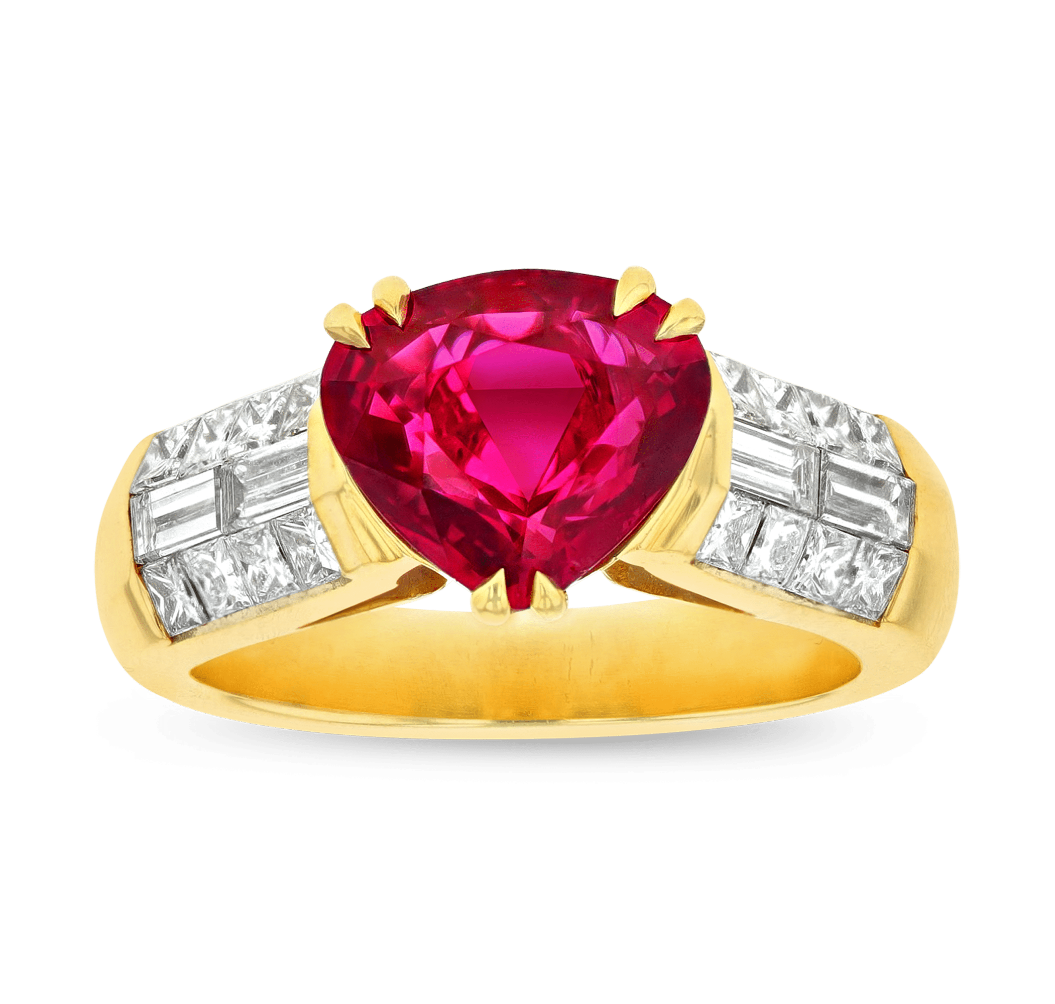 Untreated Ruby Ring, 3.05 Carats