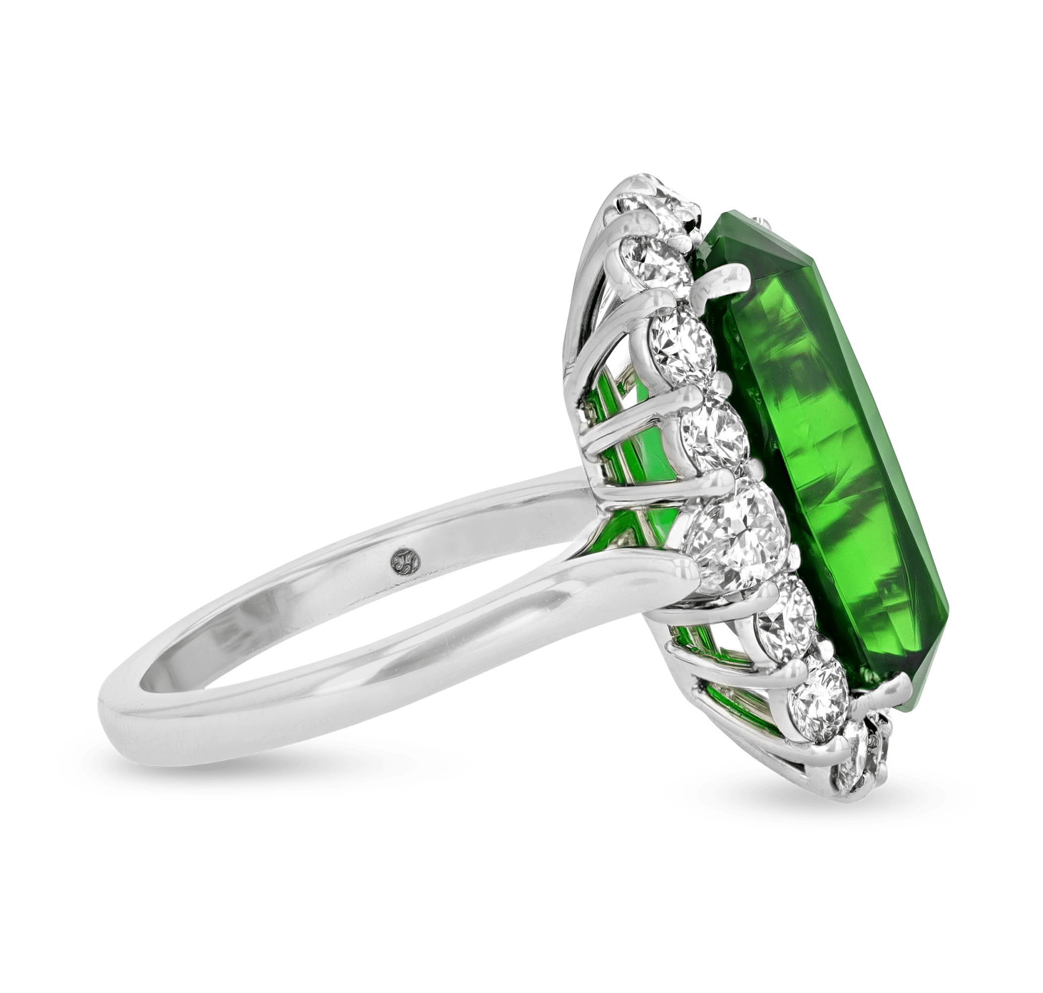 Chrome Tourmaline Ring, 9.19 carats