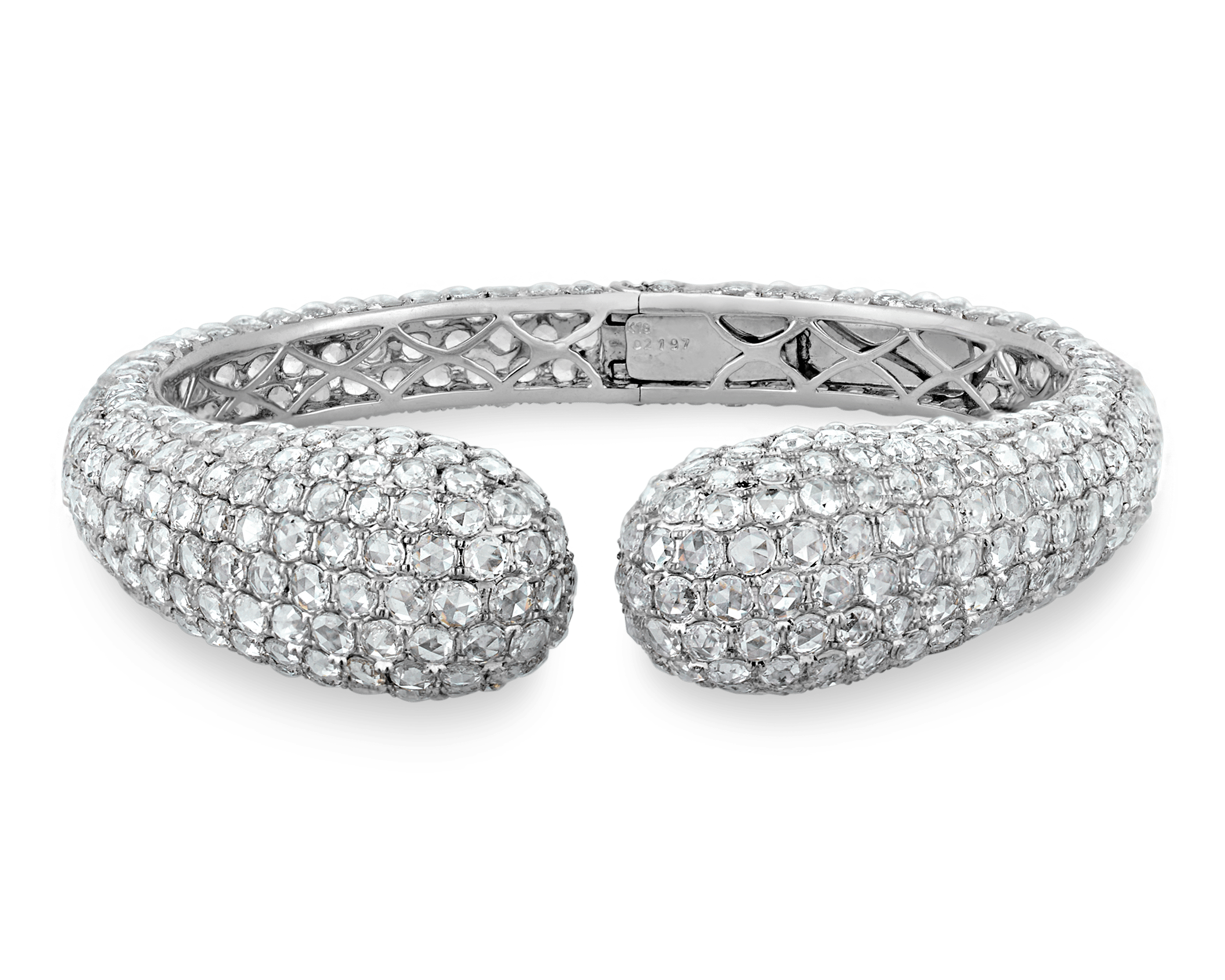 Diamond bangle, 21.97 carats